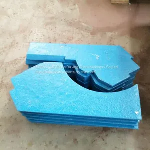 High Manganese Steel VSI Crusher Parts Wear Plate Upper Apply to Barmac B6150 VSI Crusher thumbnail-4