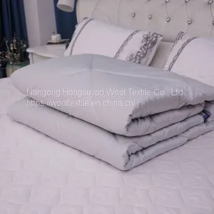 100% Camel Wool Cotton Quilt Printed Comforter Winter/Autumn/Spring thumbnail-2