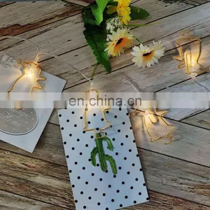 New Design Battery Powered 10L Metal Santa Claus Shaped Clips Fairy String Lights For Home Decoration thumbnail-3
