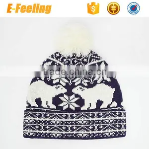 Custom High Quality Bobble Beanie/Bobble Beanie Hat thumbnail-4