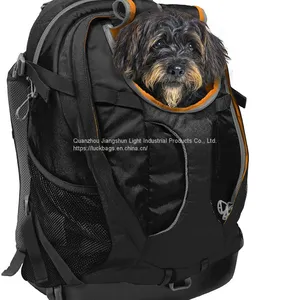 Waterproof Bottom Airline Approved Dog Cat Carrier Bag Folding Pet Backpack thumbnail-3
