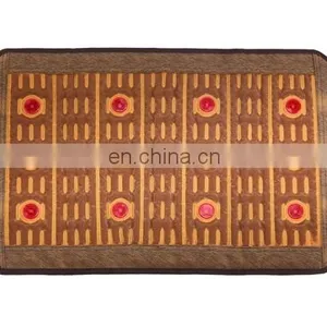 Led Photon Light Mat Germanium Maifan Clay Tourmaline Ceramic Far Infrared Thermal Heating Therapy Stone Mattress Pad thumbnail-4