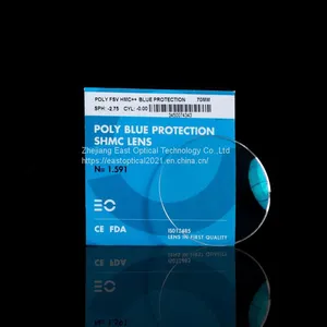 Semi Finished Single Vision 1.591 Polycarbonate Blue Block Lenses thumbnail-5