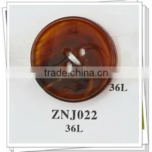 4Holes Coffee Color Real Horn Buttons thumbnail-1