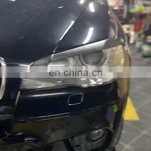Auto Parts Modified Headlight Eyebrow for BMW X5 Black FRP Light Eyebrow E70 Wrap Angle Decorative Eyebrow Stickers 2008-2013 thumbnail-5