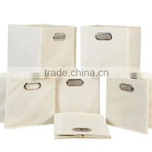 Non-woven Foldable Fabric Storage Bins Storage Cube Basket thumbnail-2
