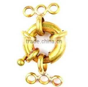 Metal Buckle Necklace Clasp Spring Ring thumbnail-1