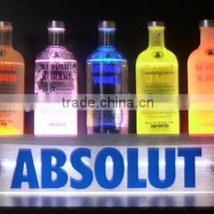 China Supplier Fashionable Acrylic LED Bottle Display Shelf Quality Choice thumbnail-1