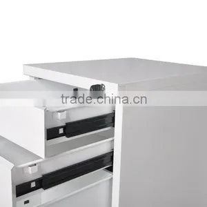 (DL-M1 ) 3 Drawer Metal File Cabinet Office Home Mobile Filing Storage Black Furniture Vertical thumbnail-6