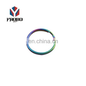 Metal Round Edge Color Rings Split Key Rainbow Ring Manufacturing thumbnail-3