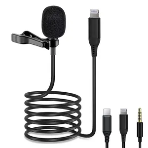 Best Selling Product Condenser Microphone Clip on Lavalier Microphone for Iphone thumbnail-1