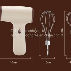 Wireless Electric Egg Beater Household Mini Cream Automatic Dispatcher Cake Baking Handheld Charging Stirring Machine（Wechat:13510231336） thumbnail-3