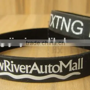 High Quality Logo Design Silicone Bracelet Wirst Band thumbnail-4