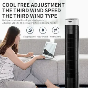 Tower Fan/floor Fan/remote Control Silent Vertical Bladeless Fan Air Conditioner Companion/bladeless Household Electric Fan(Wechat:13510231336） thumbnail-2
