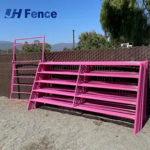 Galvanized 6ft 12ft Heavy Duty Used Metal Horse Fence Panels/Round Pen Panels Livestock Cattle Panels/Horse Corral Panels thumbnail-4