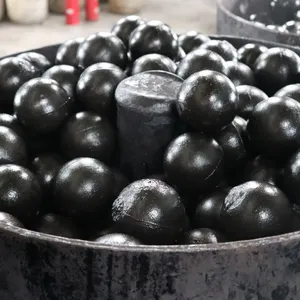 High Chrome Alloy Cast Steel Grinding Balls Cr 10%-30% HRC58-62 Low Breakage For SAG Mill Ball Mill Mining thumbnail-1