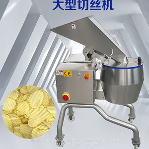 Industrial Automatic Potato Slicer Machine 304 Stainless Steel High Speed Vegetable Cutting Machine for Central Kitchen thumbnail-2