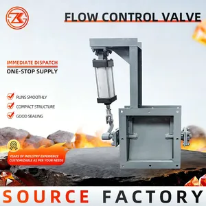 Zhengkang Manual Pneumatic Electric Air Flow Control Damper Valve For Dust Removal Exhaust Pipe Air Volume Regulation thumbnail-1
