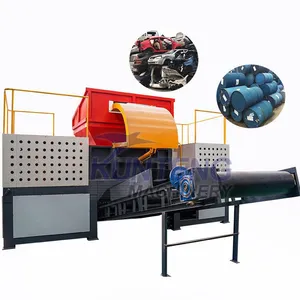 High Quality Waste Shredding Car Shell Scrap Metal Iron Blue Barrel Shredder Machine EPC thumbnail-1