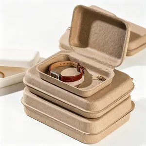 Custom Paper Packaging Pulp Molding Gift Box Bio-Degradation Molded Fiber Box thumbnail-1