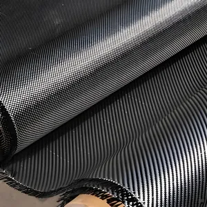 Carbon Fiber Fabric 240g/m2 2x2 Köper 0.4mm Dicke 3600MPa Zugfestigkeit 45% Kohlenstoffgehalt thumbnail-4