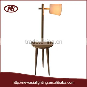 Europe Stayle Home Decoration E27 VDE/CE Modern Wood Table Floor Light thumbnail-1