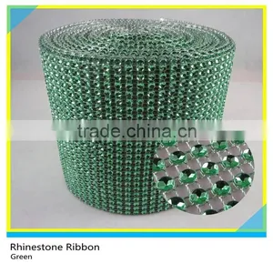 9 Lines Sapphire Rhinestone Plastic Base Material Mesh Roll Net 24 Rows thumbnail-5