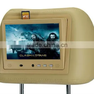 7" Display Lcd Screen Panel 3G Wifi Bus Taxi Advertising Player Mounting System Headrest Lcd Monitor thumbnail-1