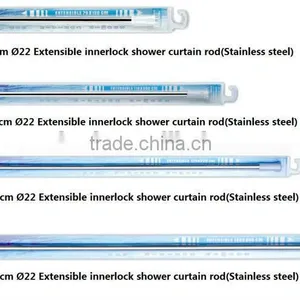 SS304 Stainless Steel Shower Rod Shower Curtain 8001~8002 thumbnail-1