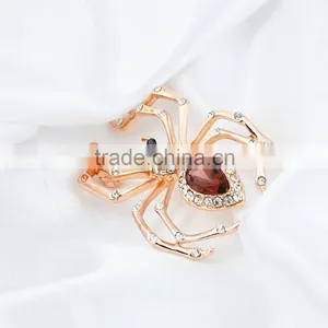 2015 Fashion Hot Sale Fashion Brooch Diamond Big Spider Brooch Gold Brooch thumbnail-3