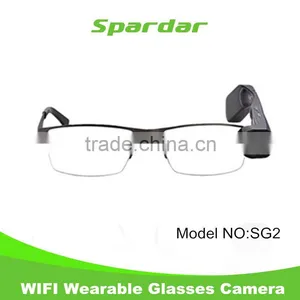 NEW Smart Wearable Wifi Camera Glasses thumbnail-1