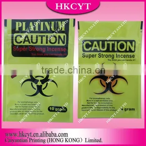 Hot Sell Bag!!Caution Herbal Incense Packaging Bags For3g4g10g thumbnail-1