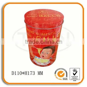 Round Tin Metal Box For Cookies thumbnail-1