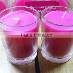 Pink Scented Candle in a Jar/scented Soy Wax Candle/Jar Candle Flameless thumbnail-2