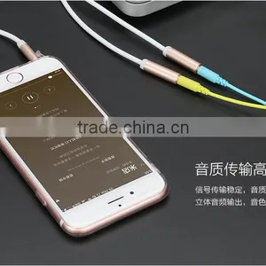 USAMS SJ065 50cm 2in1Stereo Audio Extension 3.5mm Pin Aux Cable for IPhone 6s/Speaker/Earphone/MP3 thumbnail-4