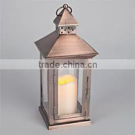 Copper Finish Candle Lantern CCL-105 thumbnail-1
