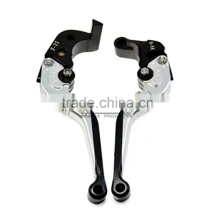 BJ-LS-001 CNC Silver Adjustable Folding Racing Scooter 150fm Brake Clutch Lever thumbnail-3