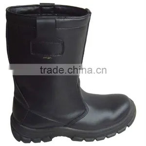 Leather pu Sole Safety Shoes 9718 thumbnail-1