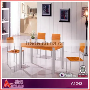 A1243 Big Promotion!!! 2015 Hot Sale Wooden Dining Table 4 Seaters Set thumbnail-1