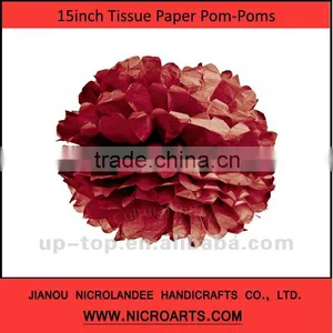 Hanging Colorful Tissue Paper Pom Poms For Wedding!!! thumbnail-1