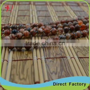 Fashion Natural Stone Crystal Color Tassel Necklace thumbnail-3
