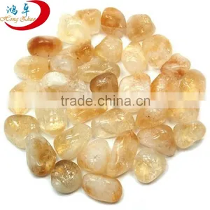 Natural Yellow Jade Tumbled Semiprecious Stones For Gifts thumbnail-1