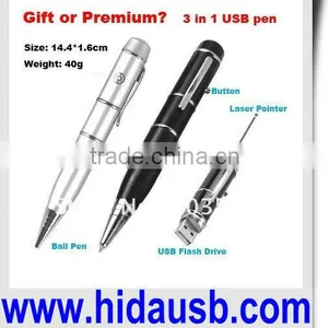 Laser Usb Pen, Aluminium Usb Ballpen Flash Memory thumbnail-1