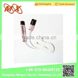 Mobilephone Accessory Perfume Gold Head 2 in 1 USB Fast Charging Data Cable for Android & Iphone 5/6 thumbnail-1