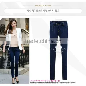 Best Brand Selling Ladies Women Winter Thick Jeans 2014,soft Tight Jeans, Good Quality Plus Size Stock Jeans Guangzhou thumbnail-1