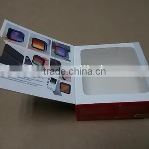 Customized Wholesale Small Cardboard Paper Box PVC Window With Handle thumbnail-2