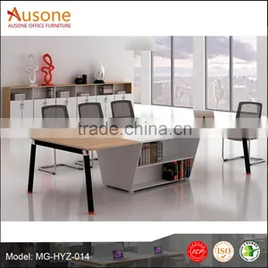 Fashion Melamine Panel Steel Legs Modern Conference Table thumbnail-1