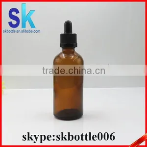 Essential Oil 100 ml Amber Glass Bottles With Child Proof Cap Supplier's Choice thumbnail-1