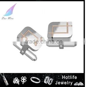 Stainless Steel Cufflinks 2016 Men Hot Sell Fashion Design Swank Cufflinks thumbnail-1