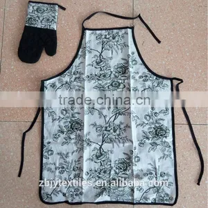 High Quality Promotional Apron Set /kitchen Apron /Customized Cooking Apron With Oven Glove-17 thumbnail-2